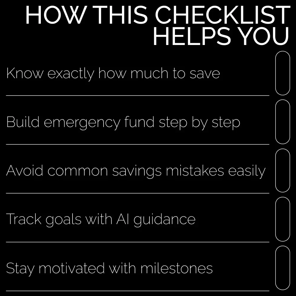 Savings Simplified: Your Actionable Checklist – How Much to Have in Savings Guide for Financial Planning