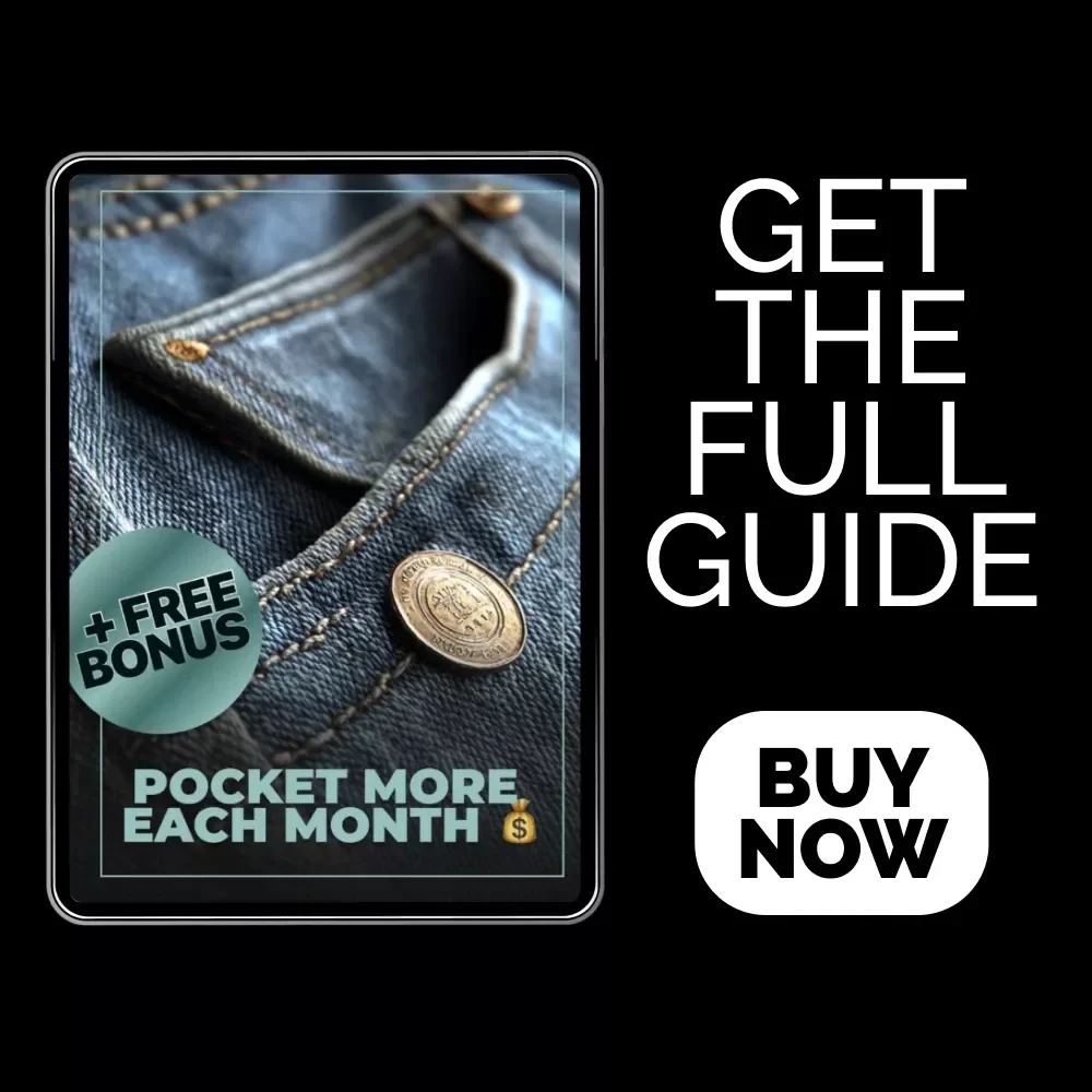 Pocket More Each Month | Smart Money-Saving Ebook Guide on How to Save Money Each Month