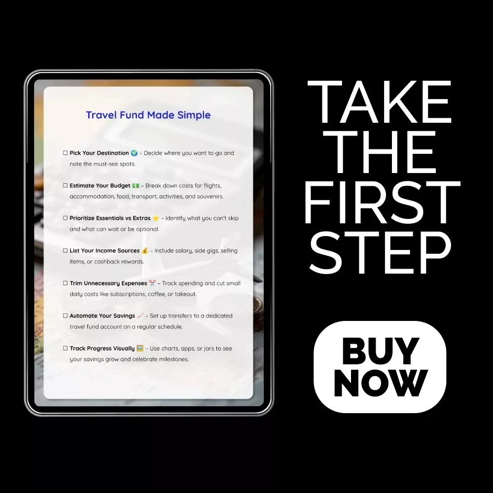 Travel Fund Made Simple: The Best Way to Save for Your Trip | Easy Budgeting Checklist