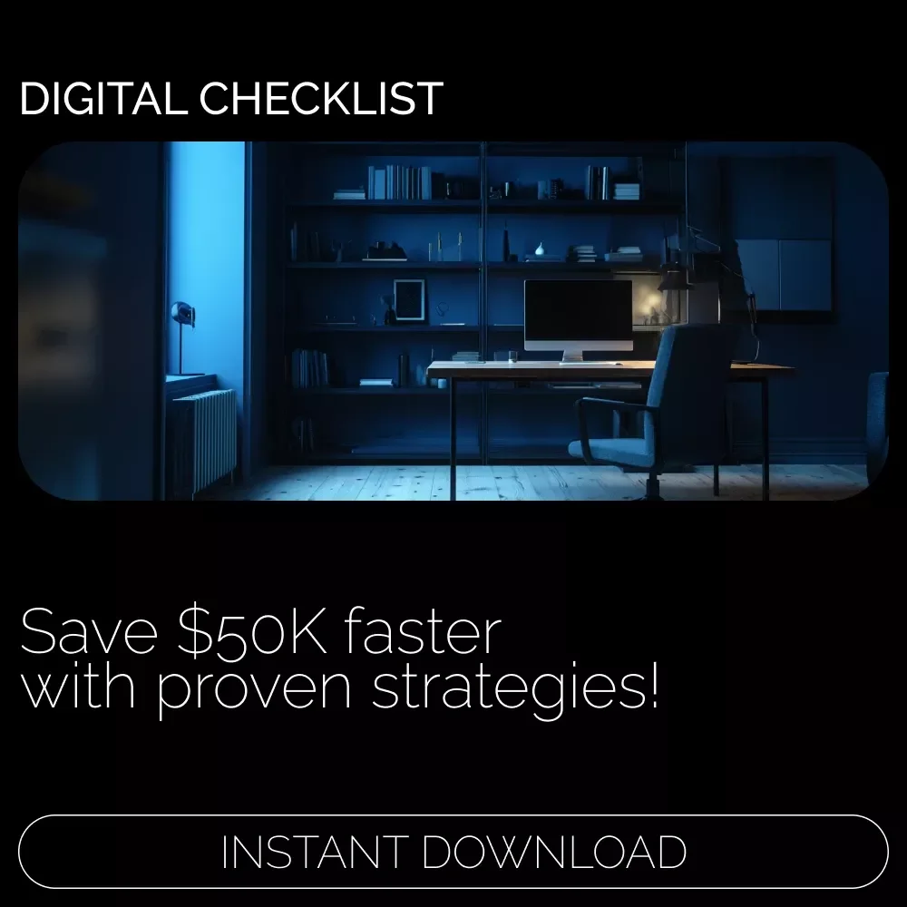 The $50K Savings Checklist 💰🚀 - Your Step-by-Step Guide to Saving $50K Fast!
