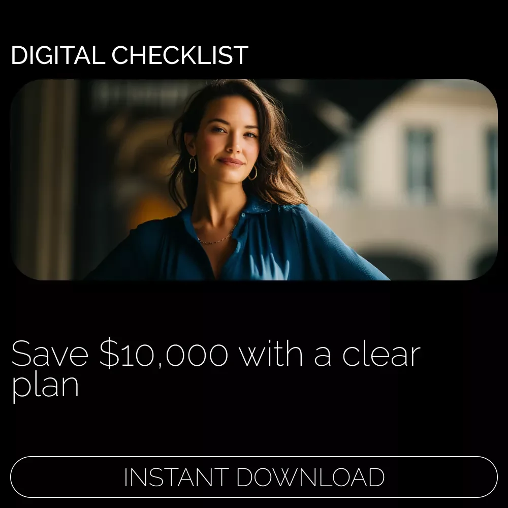 Your $10,000 Savings Checklist 💰 | Simple Step-by-Step Plan on how to save $10 000 in a year | Printable Money Saving Checklist