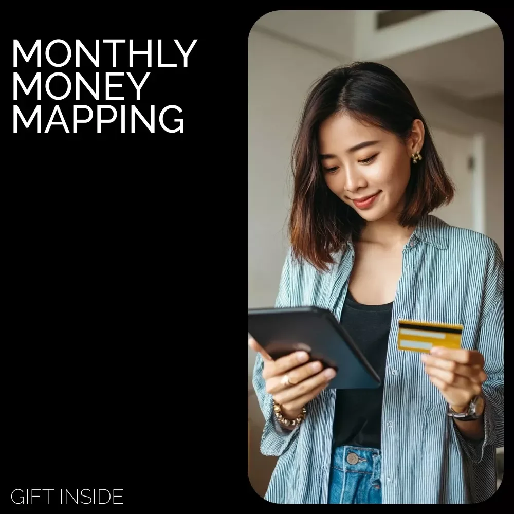 The Monthly Money Map Checklist | Simple Savings Planner to Know How Much to Save a Month | Budgeting & Financial Goal Tracker