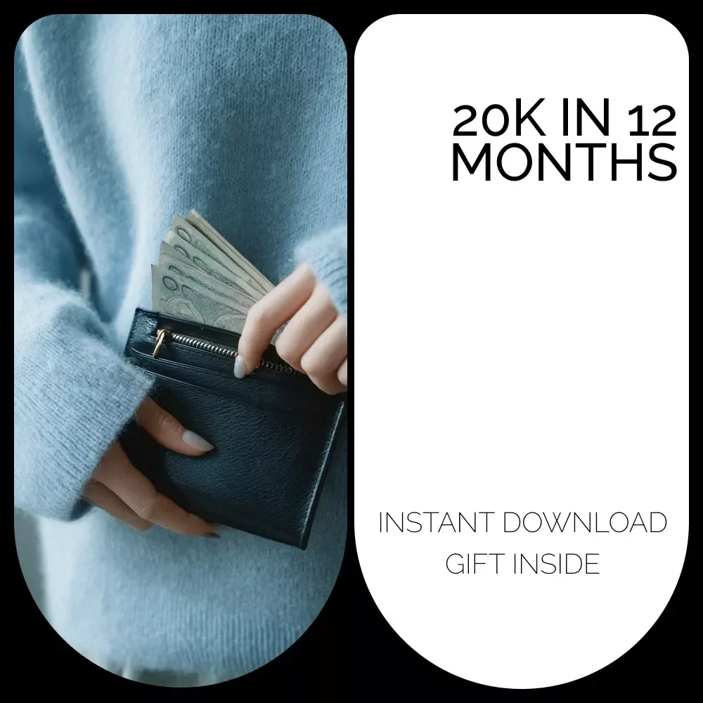 20K in 12 Months: Your Guide to Saving Big! | Smart Money Ebook on How to Save 20000 in a Year | Budgeting, Automation & Income Boost Plan
