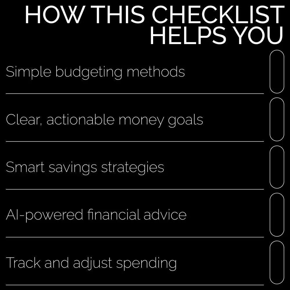 Your Smart Money Action Checklist: Master Budgeting, Saving, and Financial Success