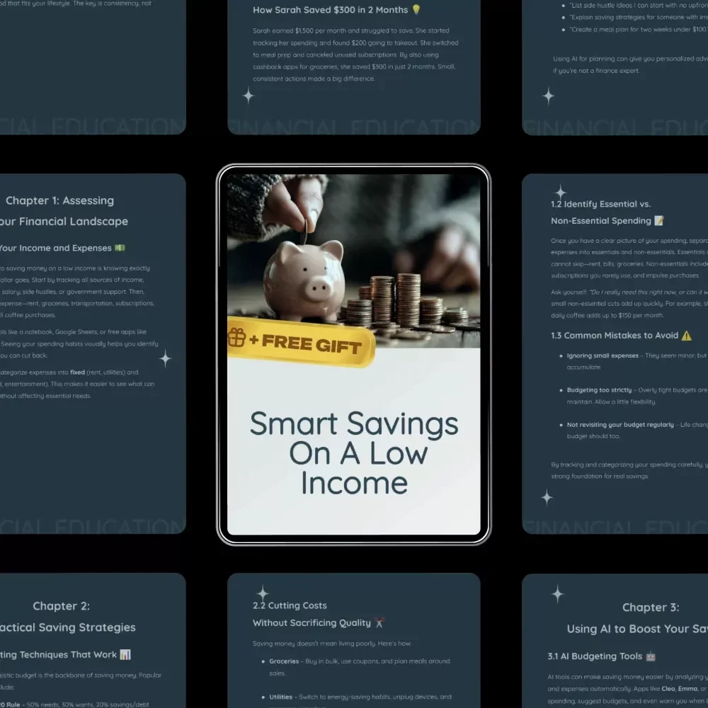 Smart Savings on a Low Income – The Best Way to Save Money with Low Income | Practical Budgeting Guide, AI Money Tools & Micro-Investing Tips