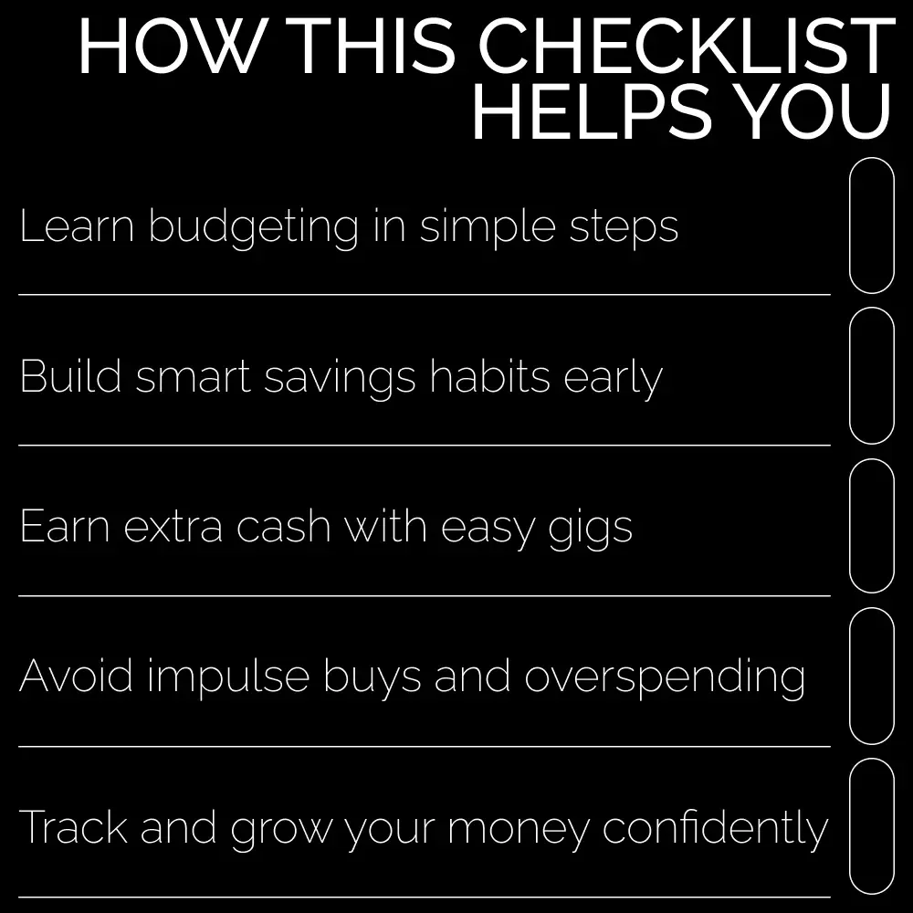 Teen Money Mastery Checklist: Your Ultimate Guide on How to Save Money as a Teenager
