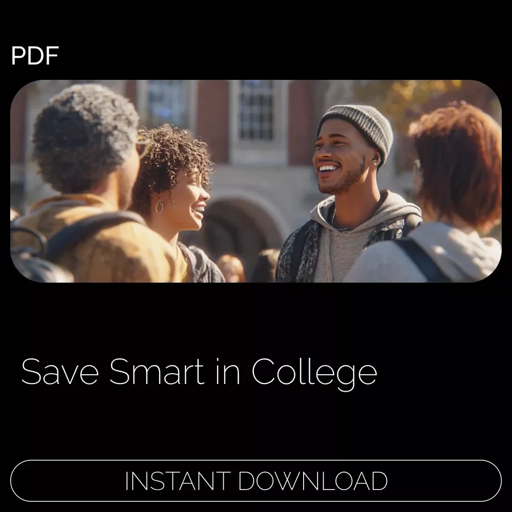 Smart Ways to Save Money in College Guide | Budget Tips for Students | Digital Download | How to Save Money in College Guide | College Savings Strategies