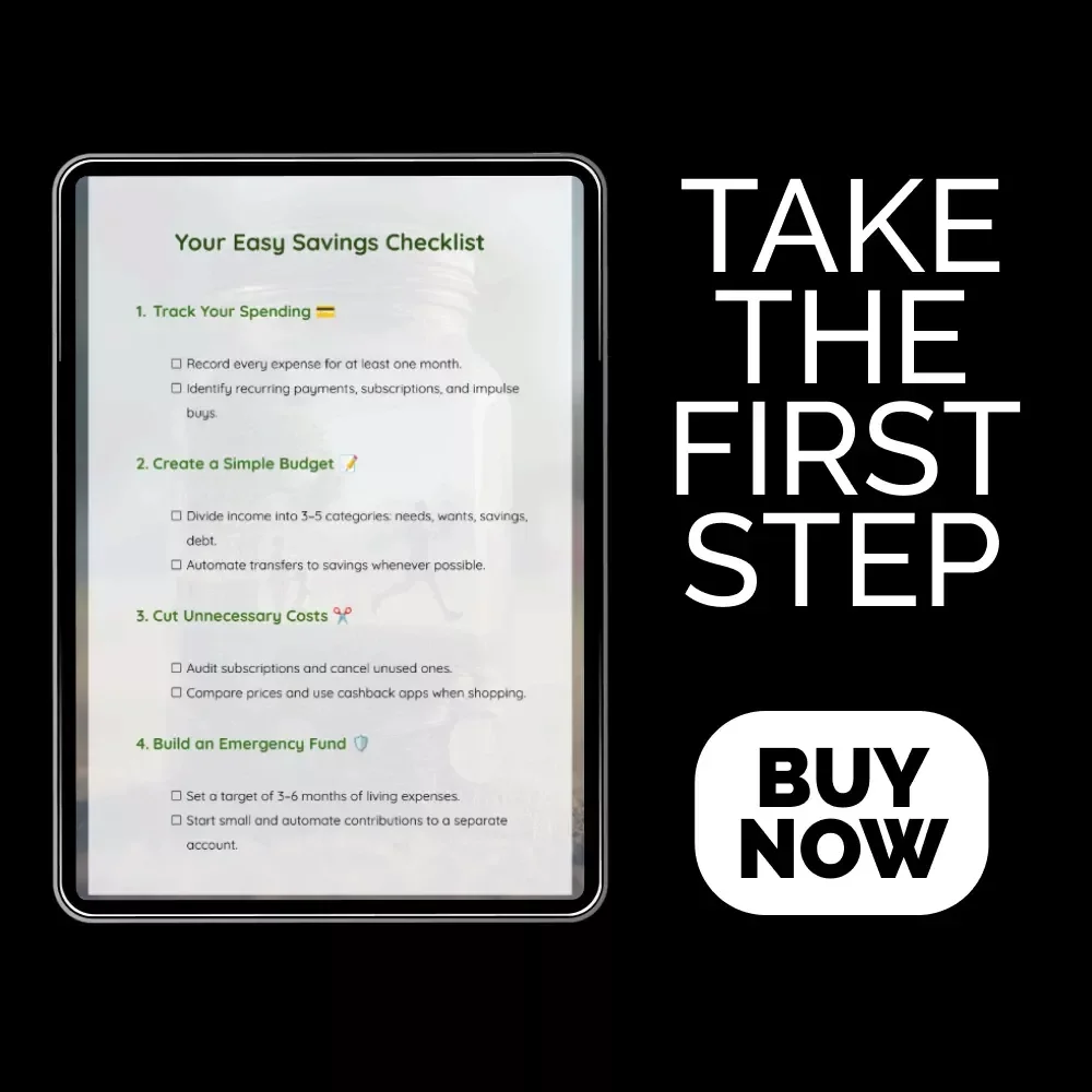 Your Easy Savings Checklist: A Simple Guide to Boost Your Financial Health