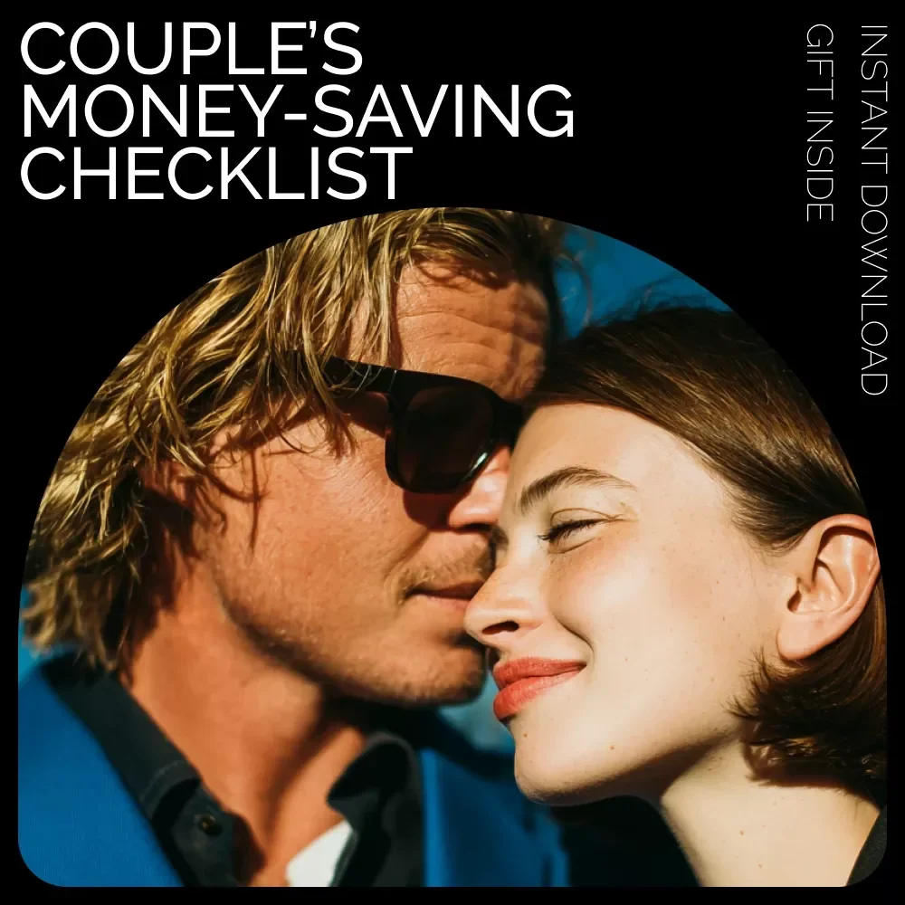 Couple’s Money-Saving Checklist – Best Way to Save Money with Your Partner, Printable Financial Planning & Budget Tracker for Couples