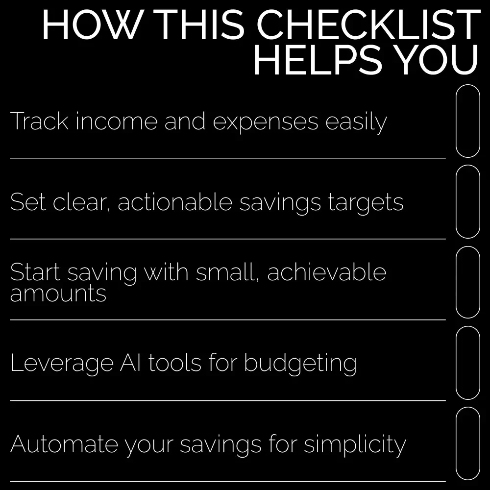 Your Beginner-Friendly Savings Checklist – Achieve Realistic Saving Goals for Beginners