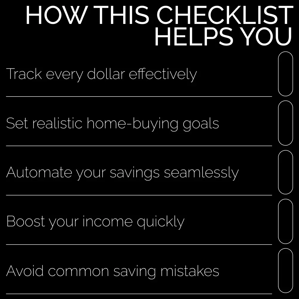 House Savings Made Simple Checklist – How to Save for a House While Renting