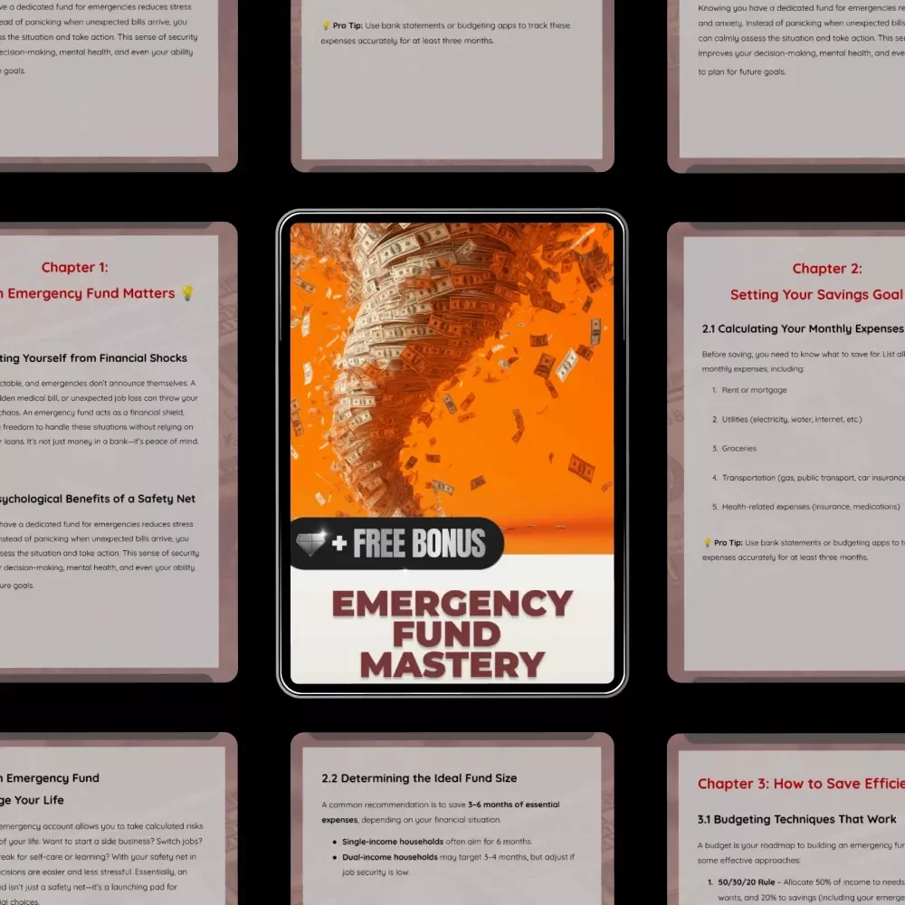 Emergency Fund Mastery – Building an Emergency Fund eBook | Financial Planning eBook for Beginners | Digital Download