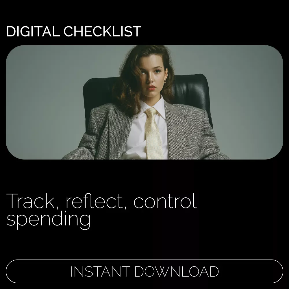 Mindful Money: Track, Reflect, Control – A Practical Checklist on How to Track Spending Mindfully, Reduce Impulse Purchases, and Build Lasting Financial Habits