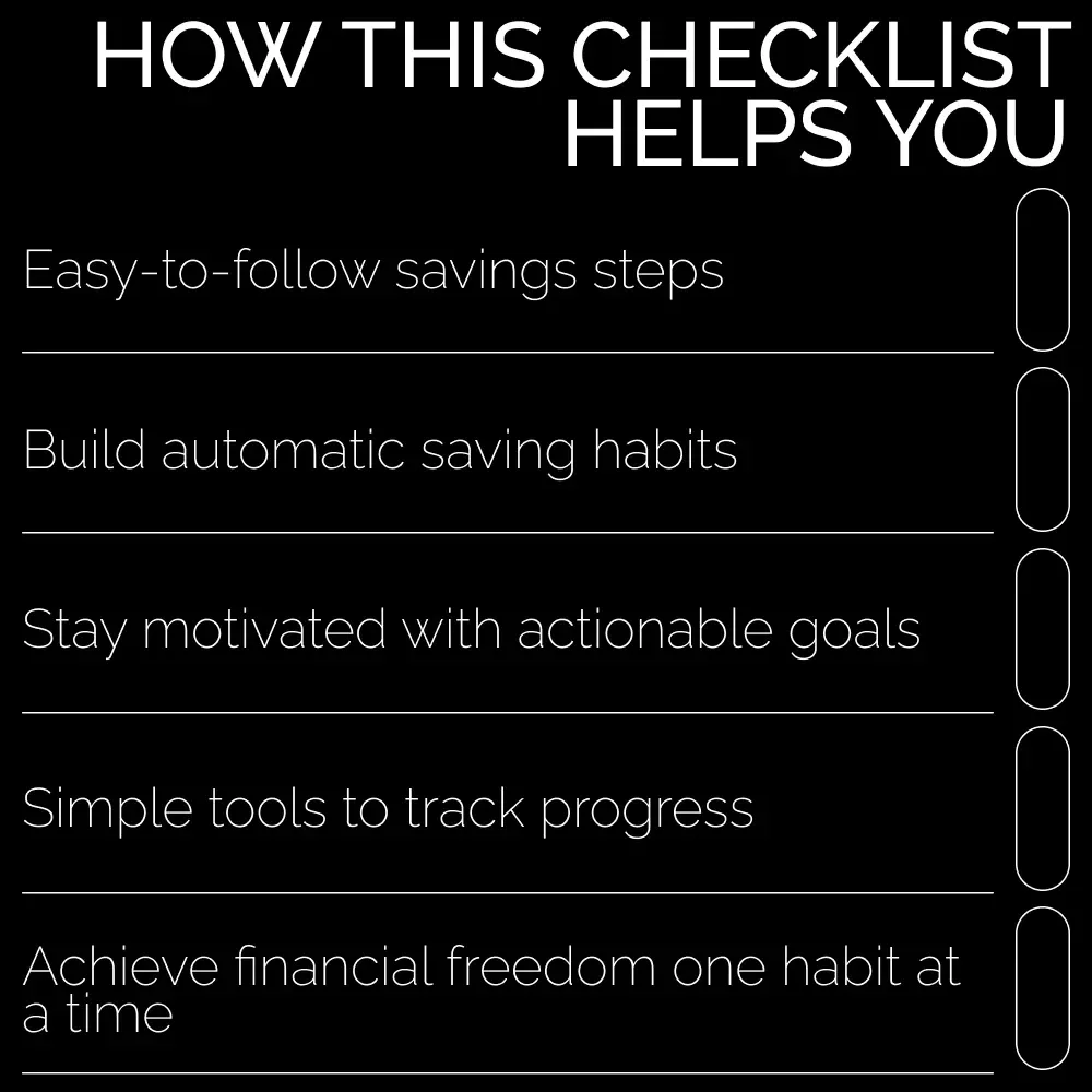 The Savings Habit Playbook: A Practical Checklist to Build Lasting Savings Goals & Habits