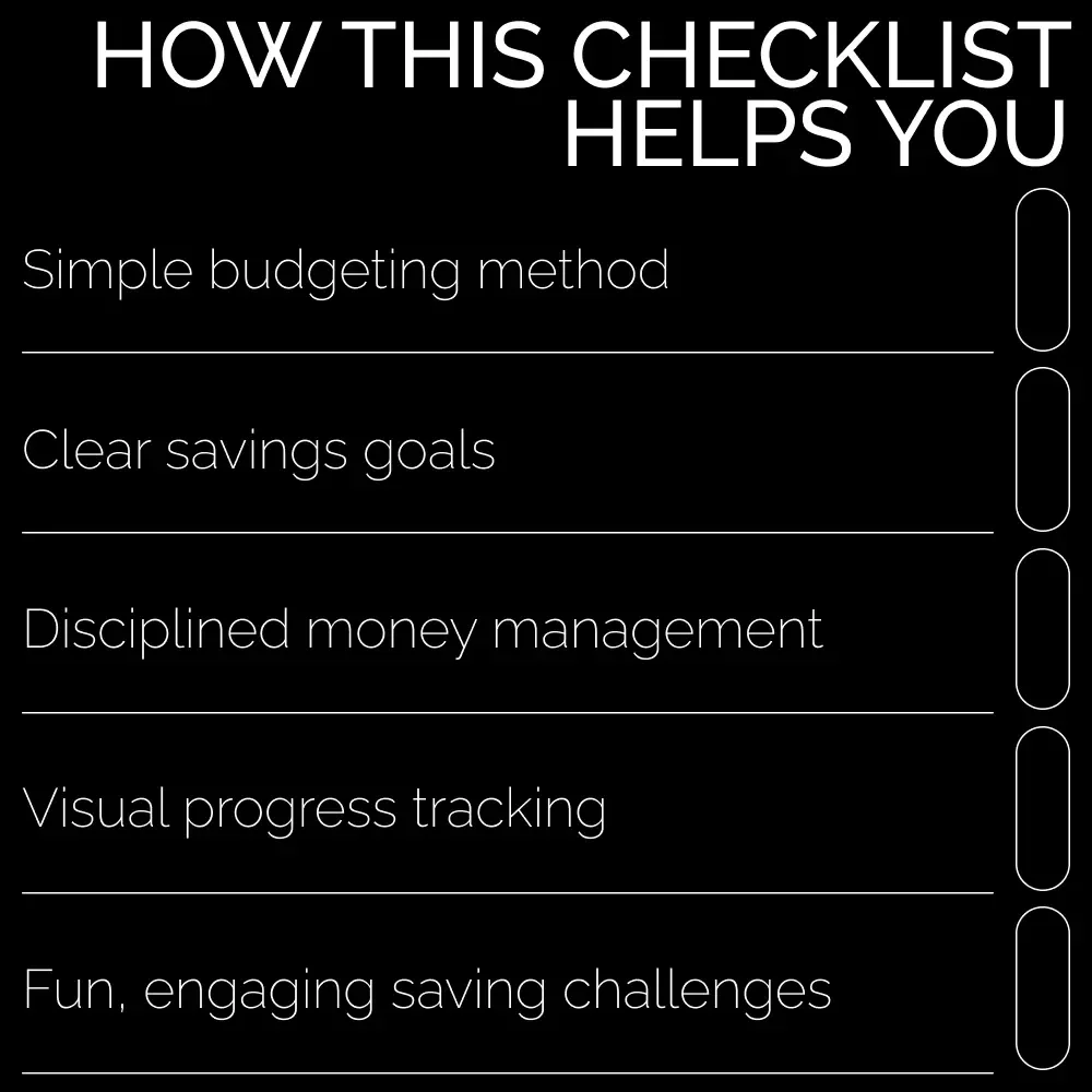 Envelope Your Savings: Action Checklist 💵✉️ | Budgeting Made Simple