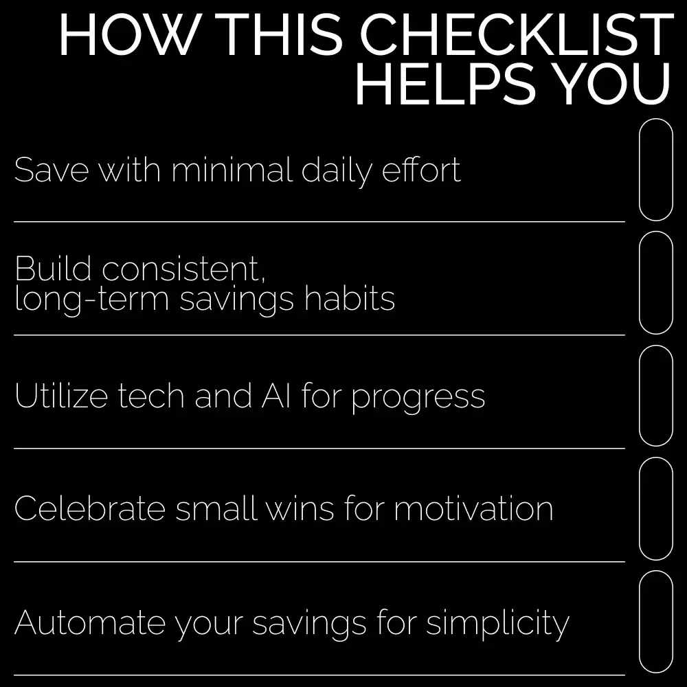 The Micro-Saver’s Daily Checklist: Build Effective Micro-Saving Daily Habits