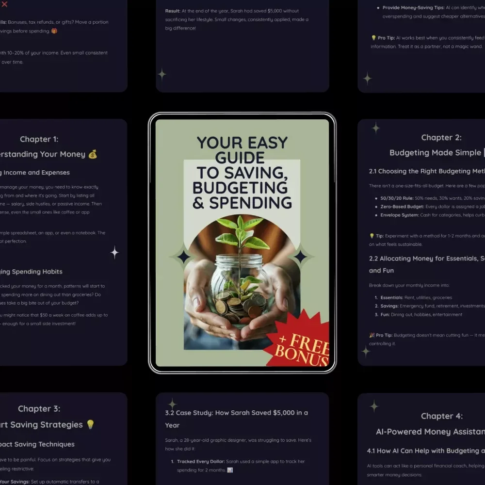 Your Easy Guide to Saving, Budgeting & Spending – Practical Guide to Saving Budgeting and Spending, Money Management eBook, Personal Finance Planner Digital Download