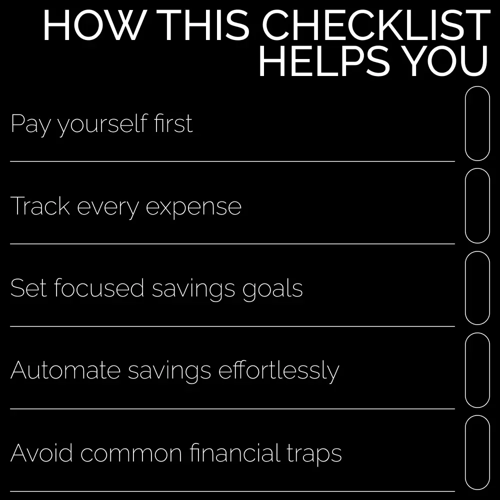 Save Smart, Live Better Checklist – Your Guide to Smart Saving & Financial Success