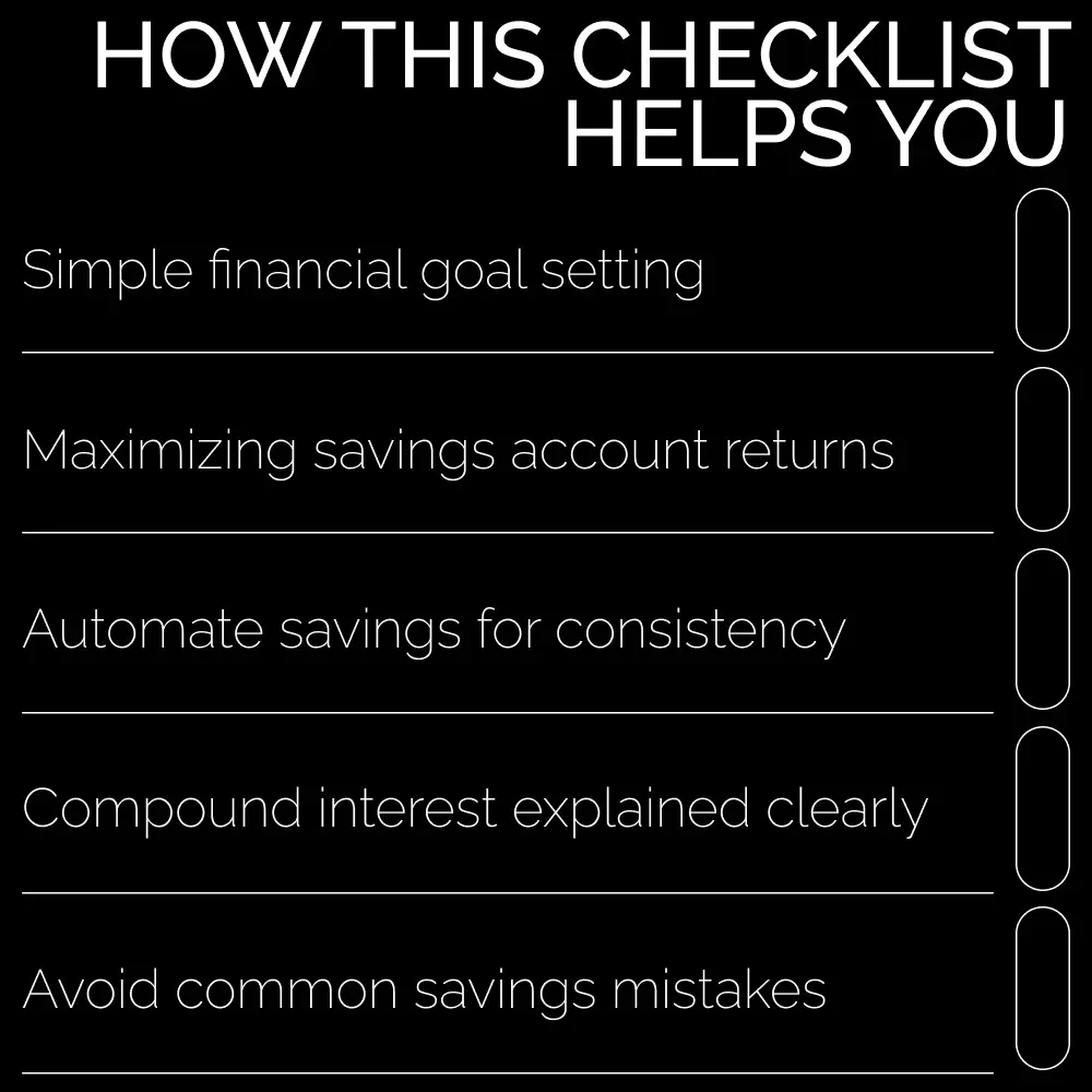 Savings Success: Building Wealth! A Step-by-Step Checklist to Maximize Your Savings Potential