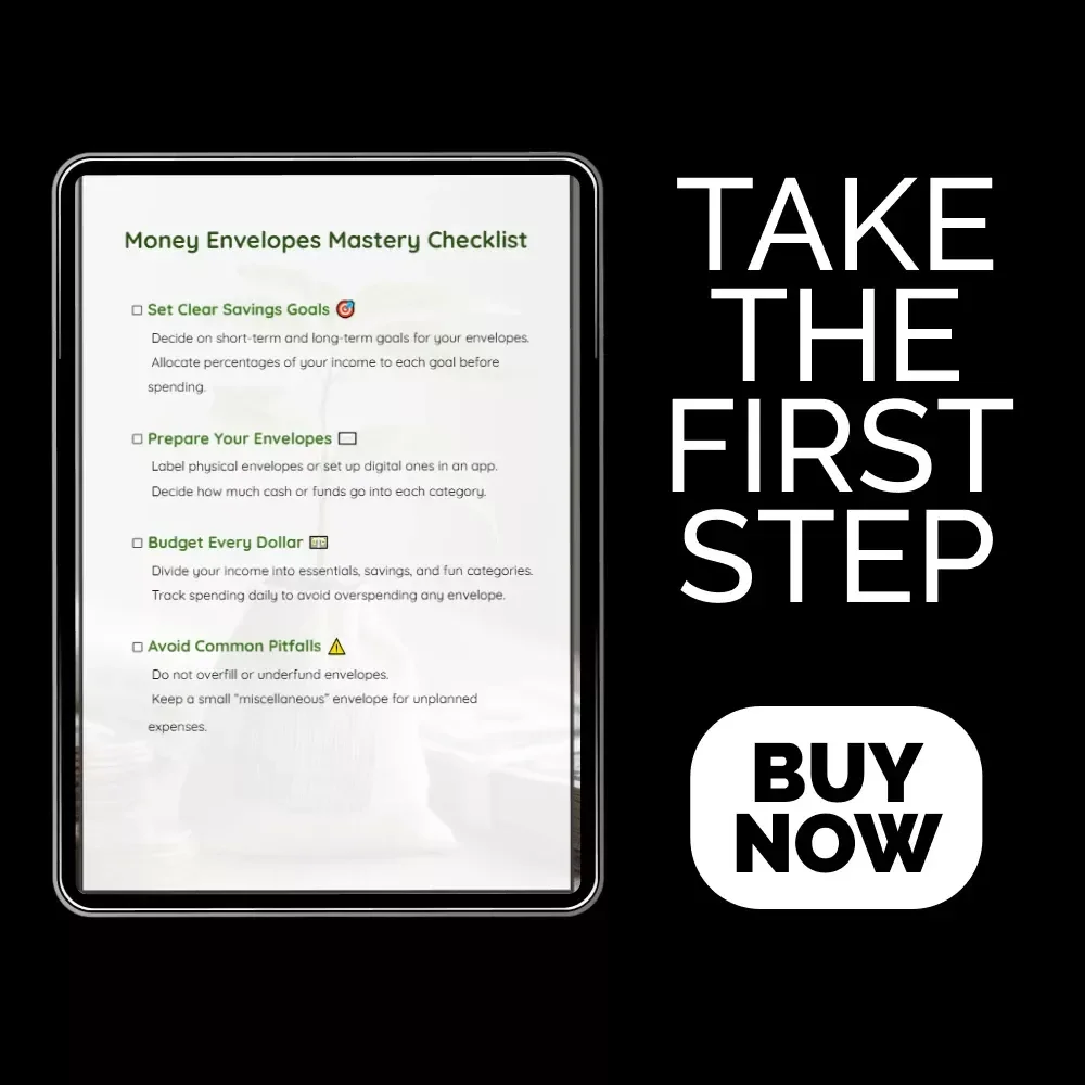 Money Envelopes Mastery Checklist – Your Ultimate Guide to Smart Saving and Budgeting