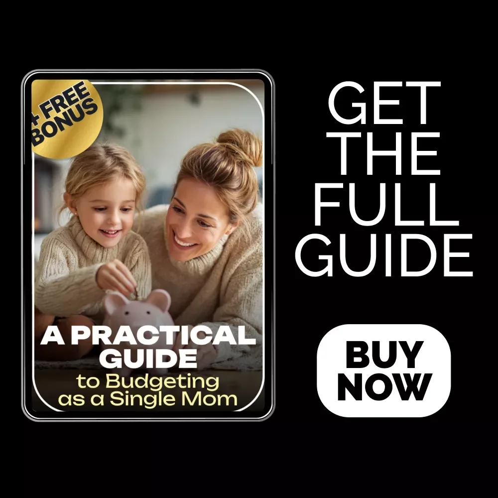 A Practical Guide to Budgeting as a Single Mom | Simple Money Planning eBook for Moms Learning how to budget as a single mom