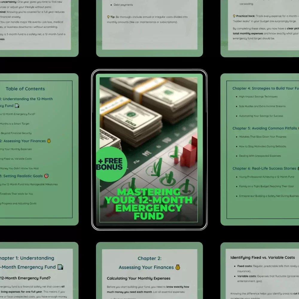 Mastering Your 12-Month Emergency Fund: A Step-by-Step Guide to Building Your Financial Safety Net