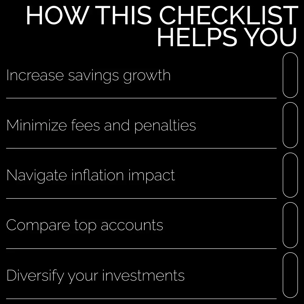 Maximize Your Savings with a High-Yield Account: The Ultimate Checklist for Financial Growth
