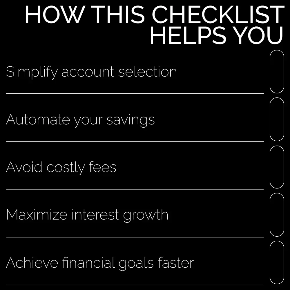 Checklist: Checking & Savings Accounts – A Complete Guide to Managing Your Finances