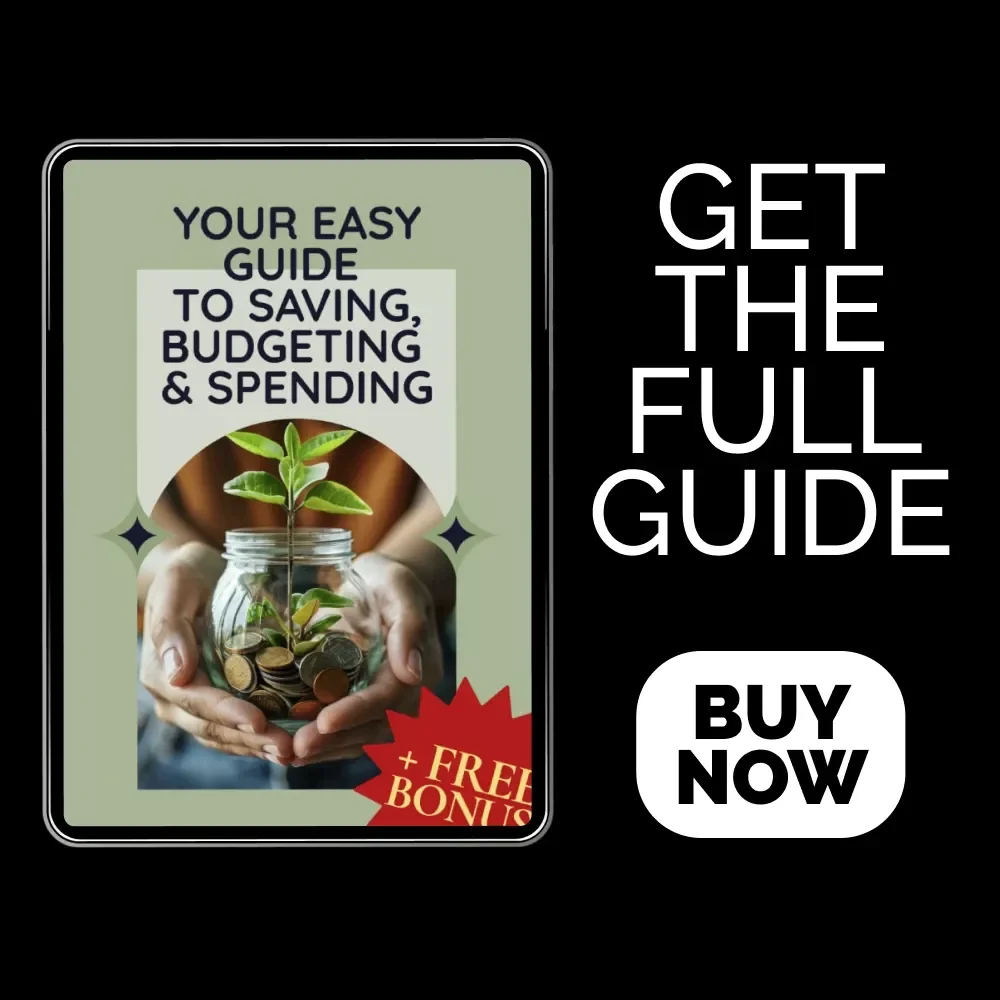 Your Easy Guide to Saving, Budgeting & Spending – Practical Guide to Saving Budgeting and Spending, Money Management eBook, Personal Finance Planner Digital Download