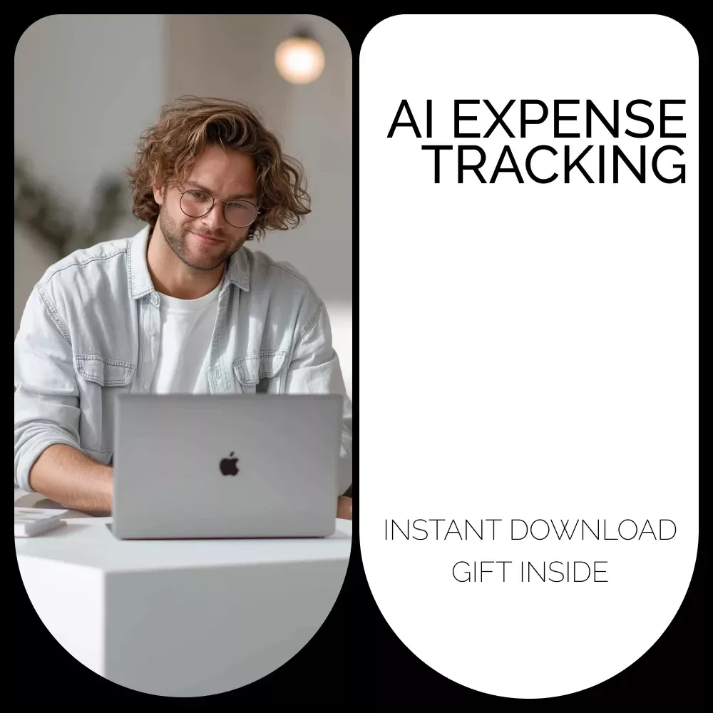 The AI Expense Tracking Checklist – How to automate expense tracking with AI | Smart Money Management Digital Download for Personal & Business Finances