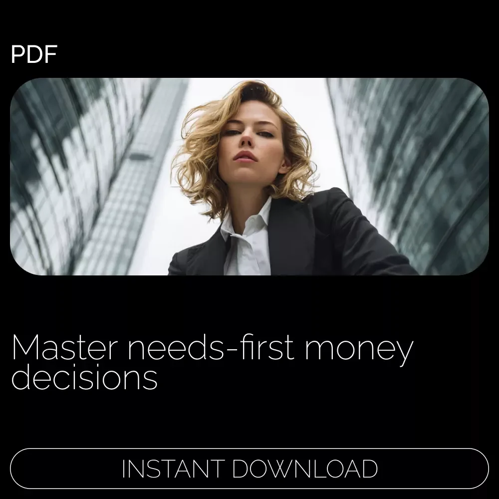Prioritize Needs Over Wants: Mastering Intentional Choices – A Practical Guide on how to prioritize needs over wants, Build a Needs-First Budget & Transform Your Spending Habits