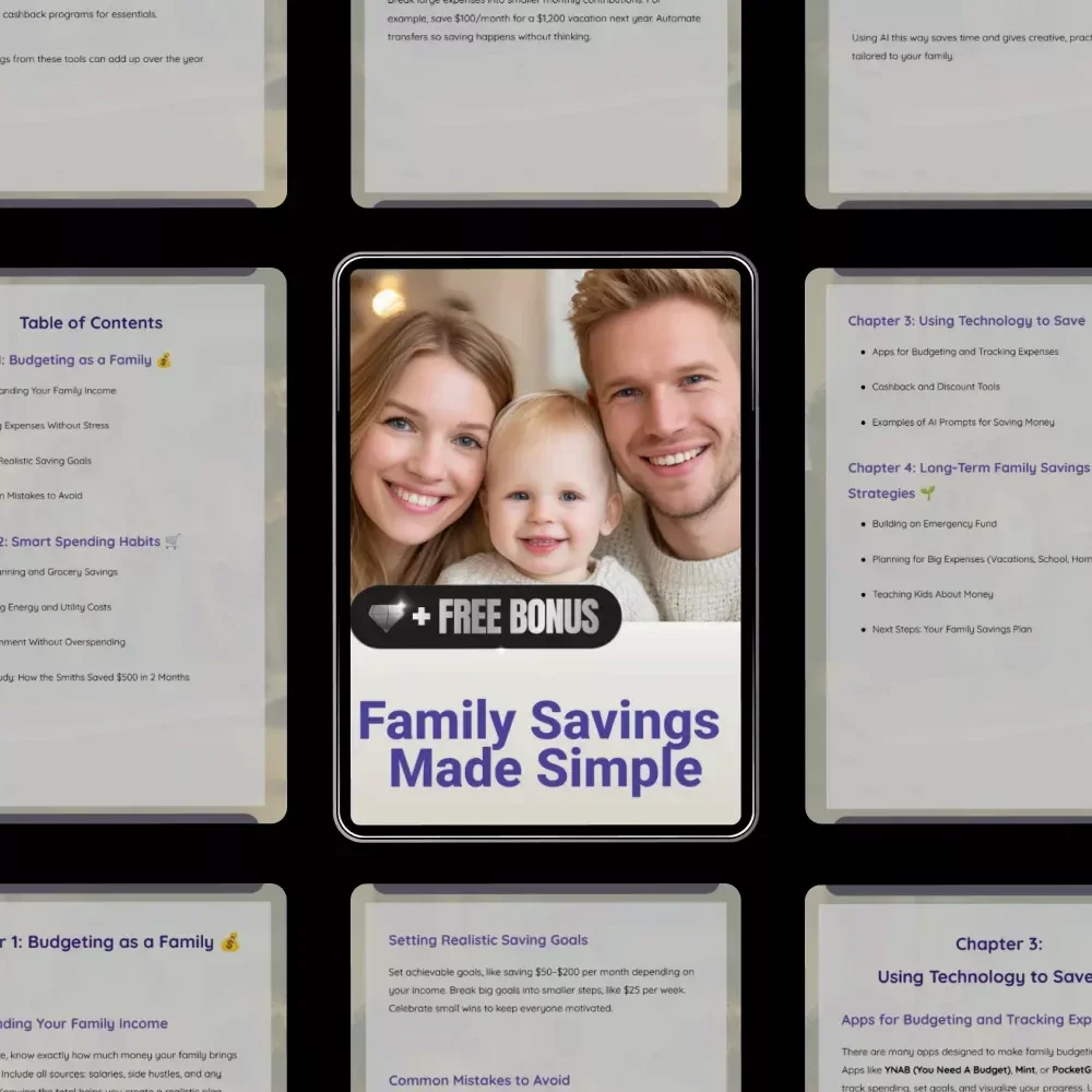 Family Savings Made Simple: The Ultimate Guide on How to Save Money as a Family