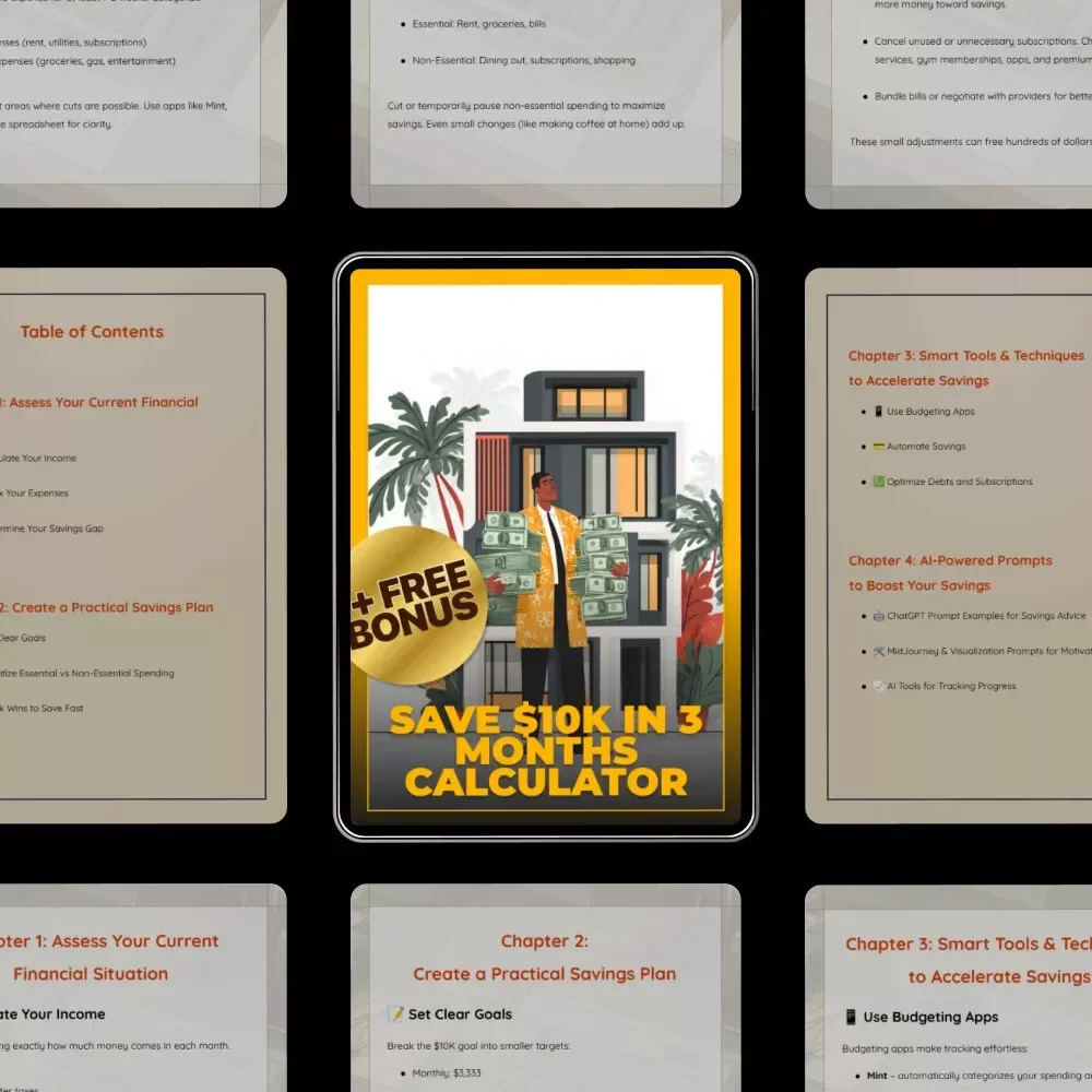 Save $10K in 3 Months Calculator – How to Save 10k in 3 Months Calculator Guide