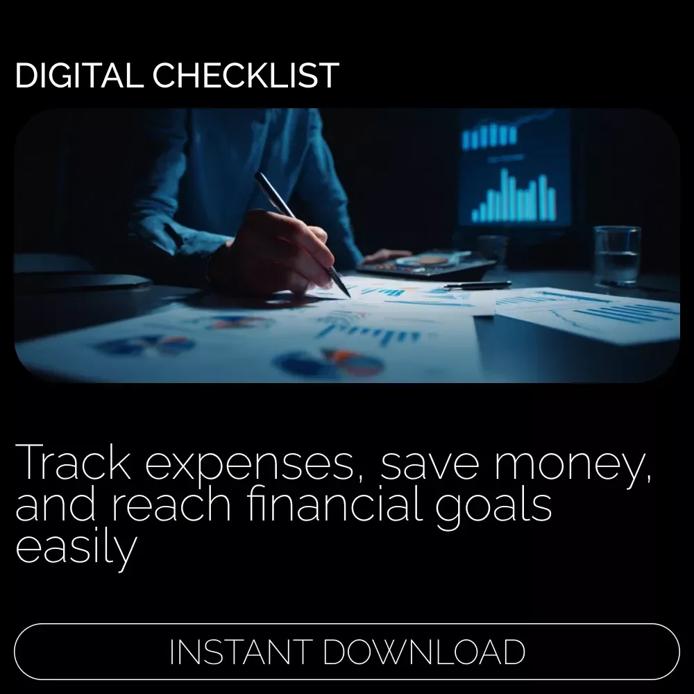 Your Smart Money Checklist: How to Manage Expenses and Save Money - Digital Download