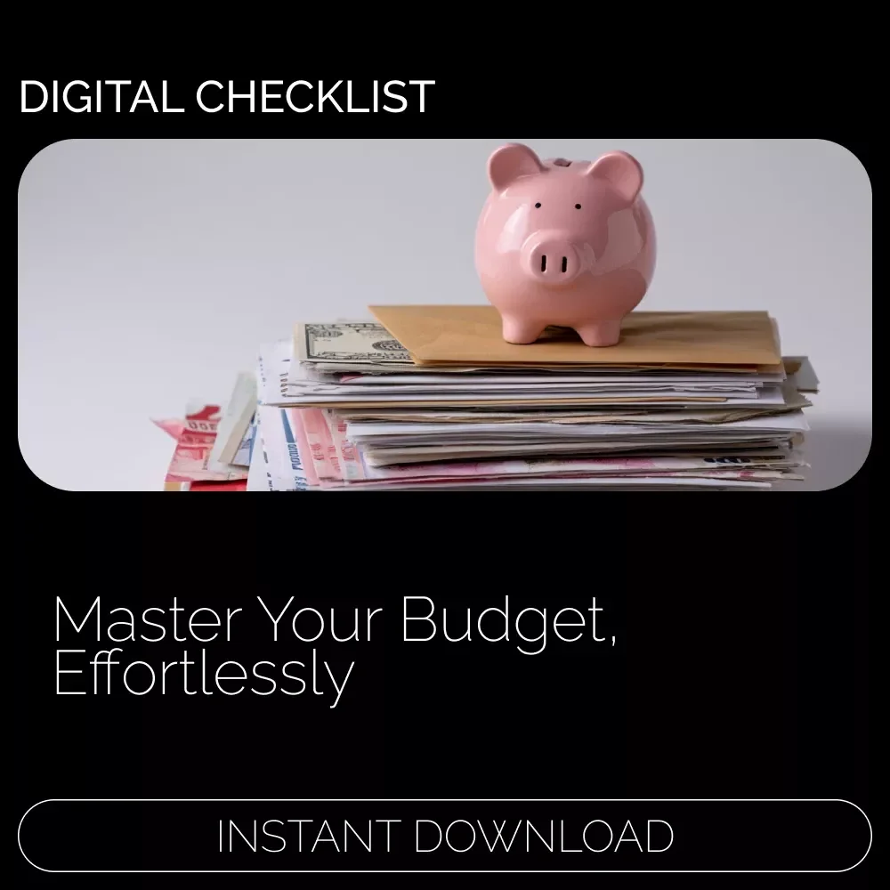 The Best Money-Saving Budget Method Checklist | Best Budgeting Method to Save Money | Printable Budget Planner Checklist | Digital Download