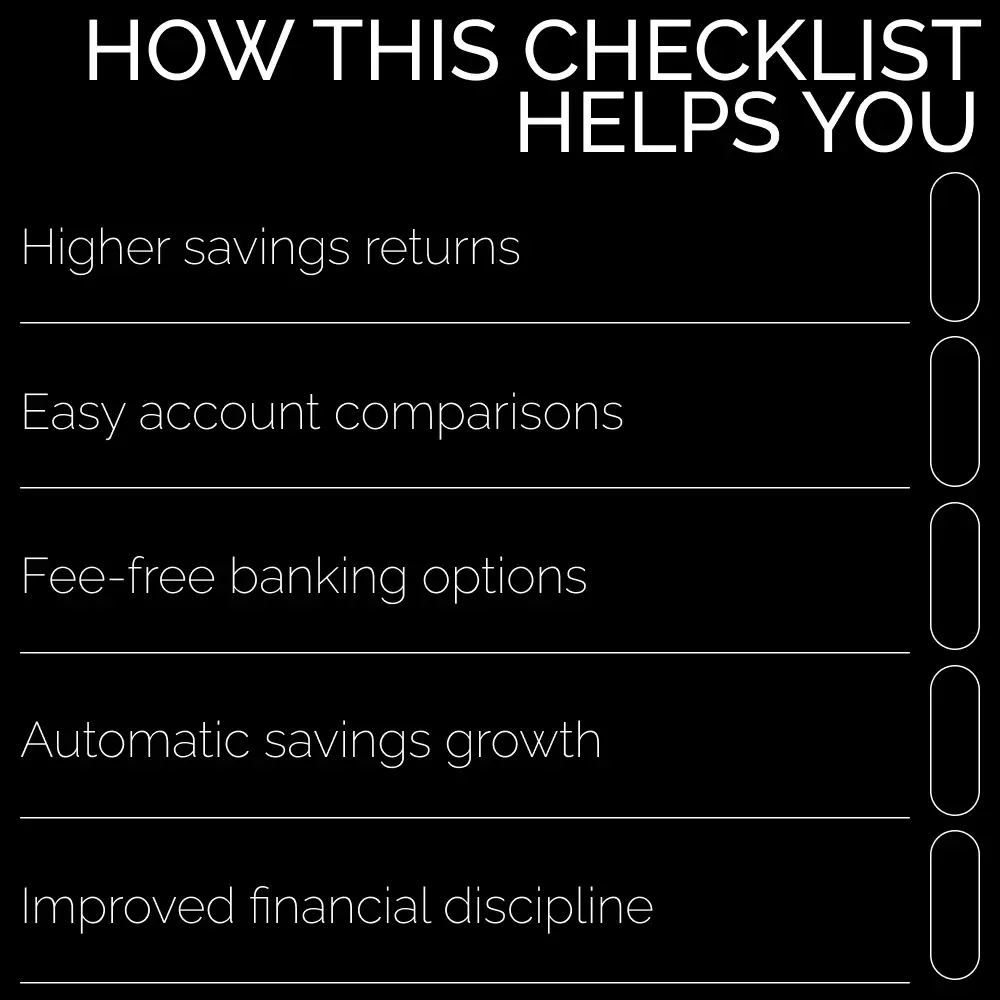 High Interest Savings Account Success Checklist – A Step-by-Step Guide to Growing Your Savings