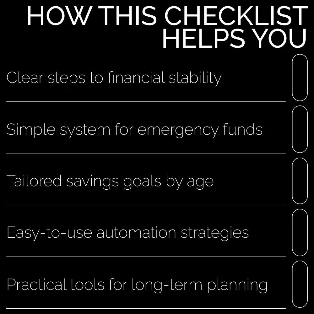 Savings Made Simple: Your Actionable Checklist to Building Wealth