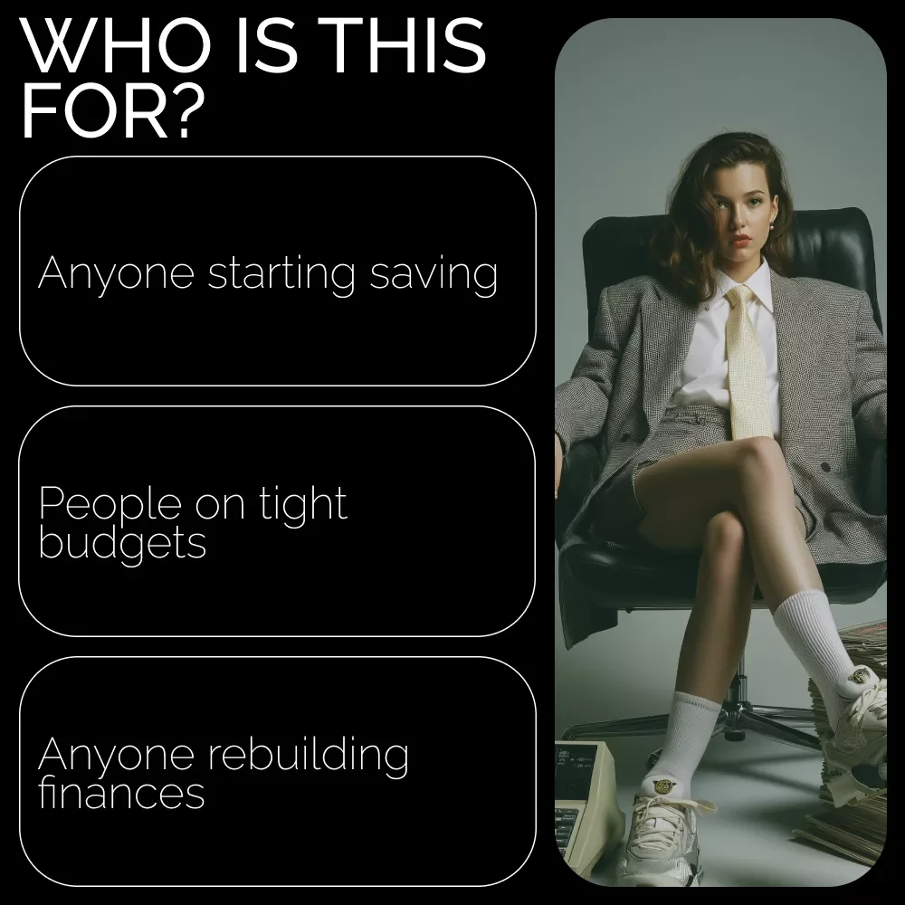 Checklist: Smart Saving Steps for Low-Income Earners | Simple Budget Planner & Saving Goal Plan for Low-Income Earners | Printable Digital Checklist