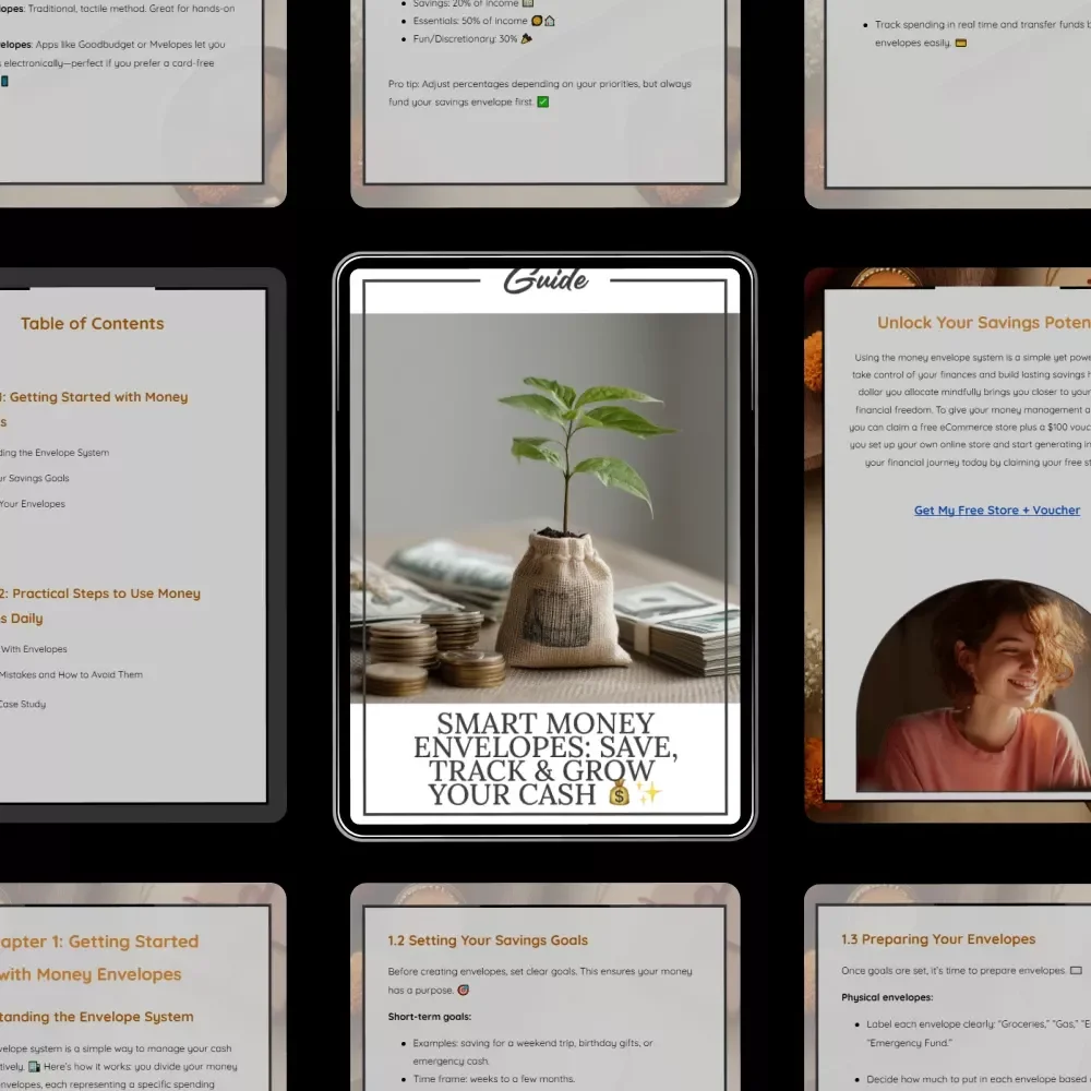 Smart Money Envelopes: Save, Track & Grow Your Cash - Digital Guide for Budgeting Success