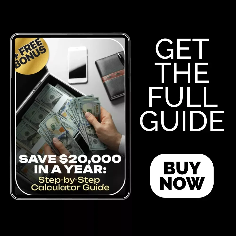 Save $20,000 in a Year: Step-by-Step Calculator Guide – How to Save $20000 in a Year Calculator