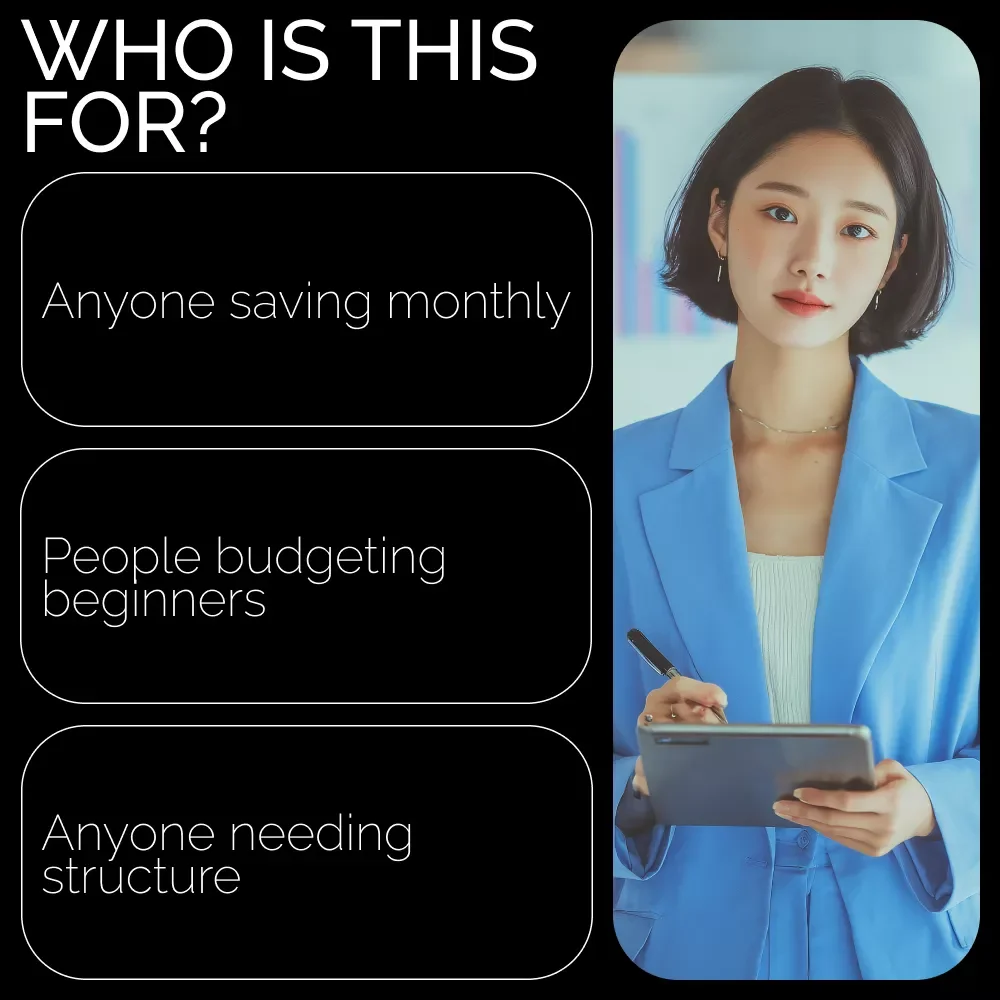 Hit Your Monthly Savings Goals Checklist | Printable Monthly Savings Goal Checklist, Budget Planner, Smart Money Tracker