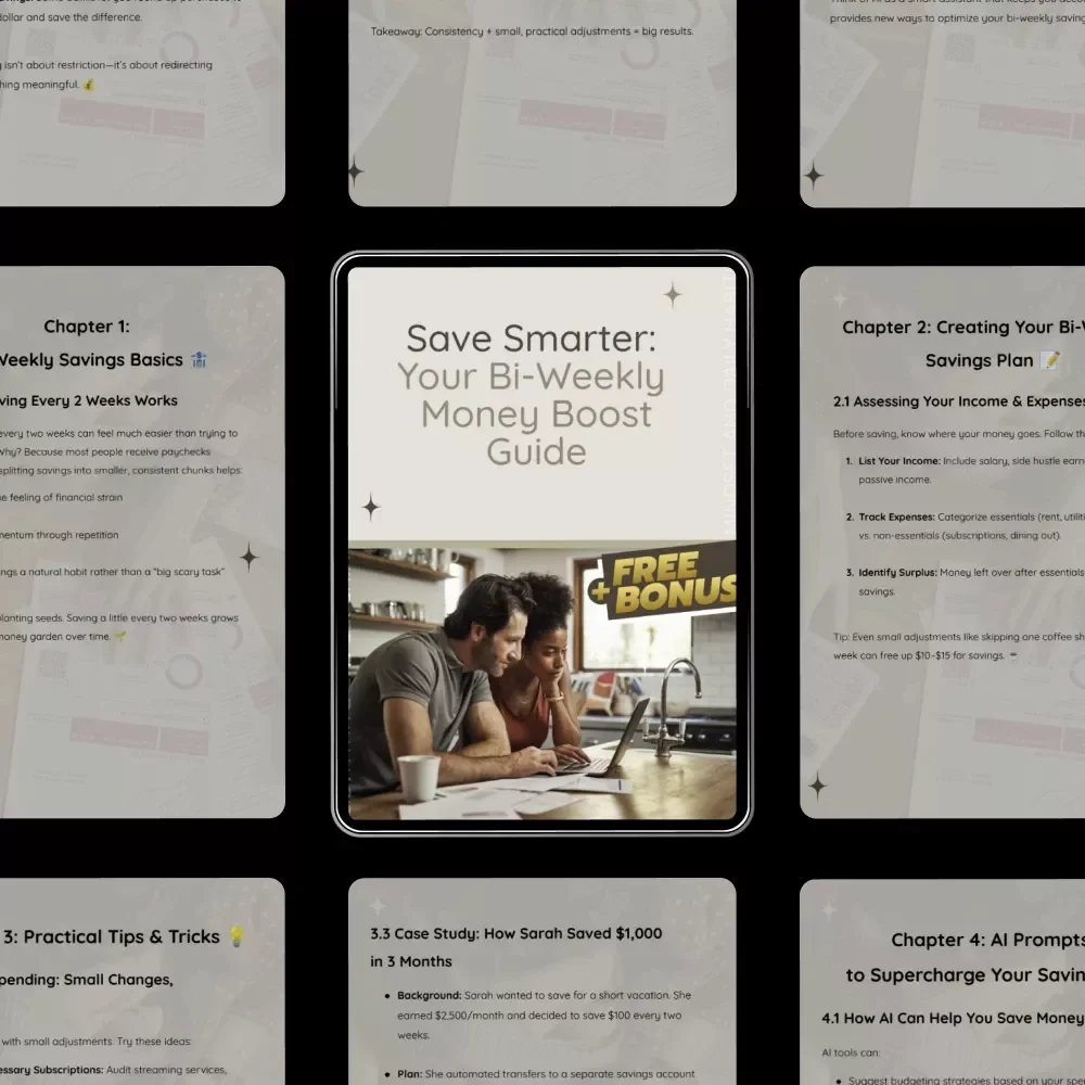 Save Smarter: Your Bi-Weekly Money Boost Guide – A Practical Guide to saving money every 2 weeks, Budget Planner, Financial Goals Workbook, Digital Download