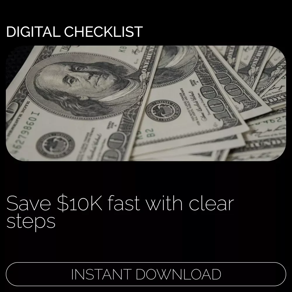 Checklist: Fast-Track Your $10K Savings – How to Save 10K in 3 Months Calculator Guide