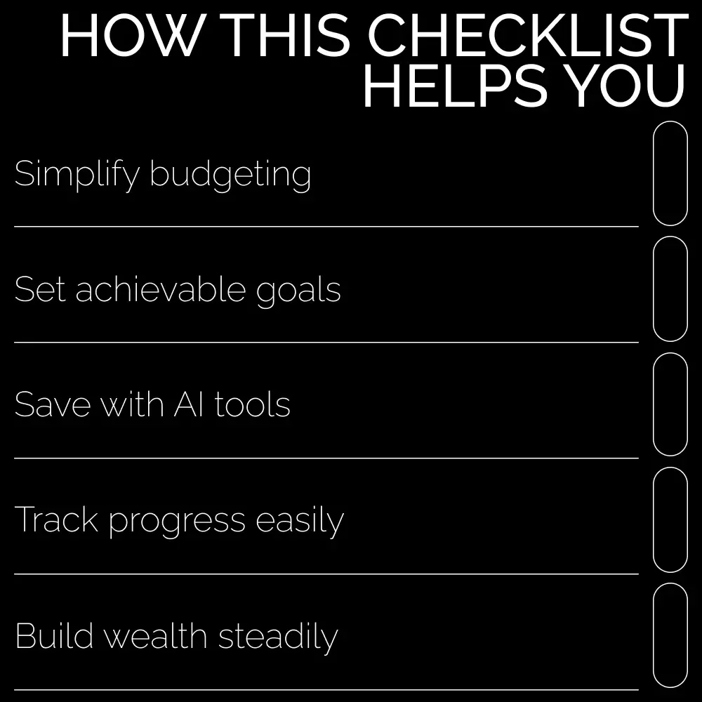 Money Moves Checklist: Save Smarter, Not Harder – Your Step-by-Step Guide to Effortless Savings