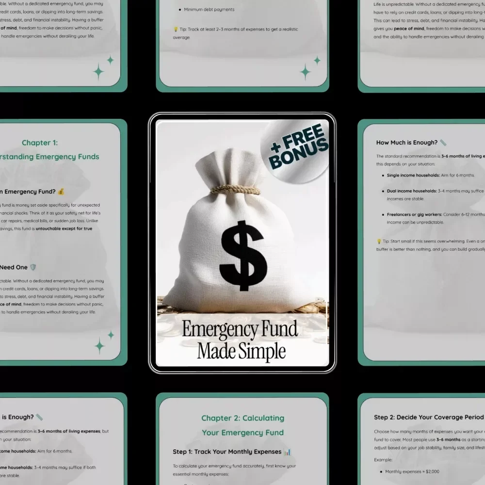 Emergency Fund Made Simple | How to Calculate Emergency Fund | Personal Finance eBook PDF | Beginner-Friendly Money eBook | Instant Digital Download