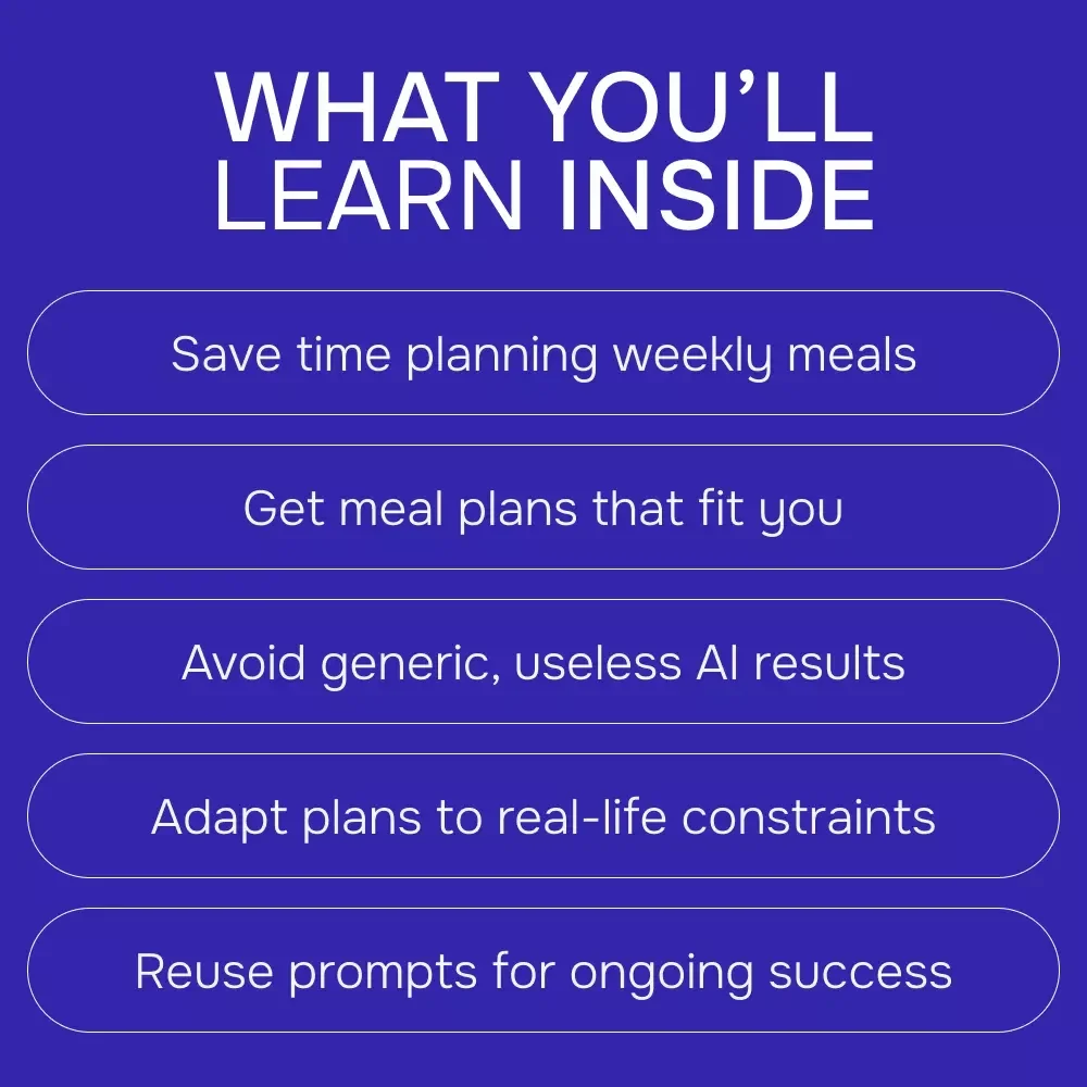 Using AI Prompts for Personalized Meal Planning – Practical Guide with ai prompt for creating a meal plan, Smarter Weekly Menus, Time-Saving Digital Download