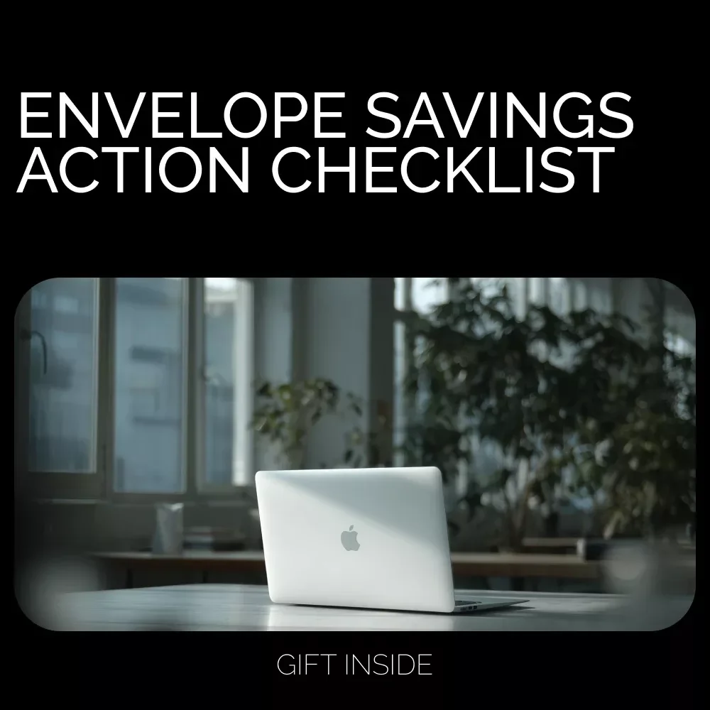 Envelope Savings Action Checklist – Simple and Effective Way to Save Money with Cash Envelopes