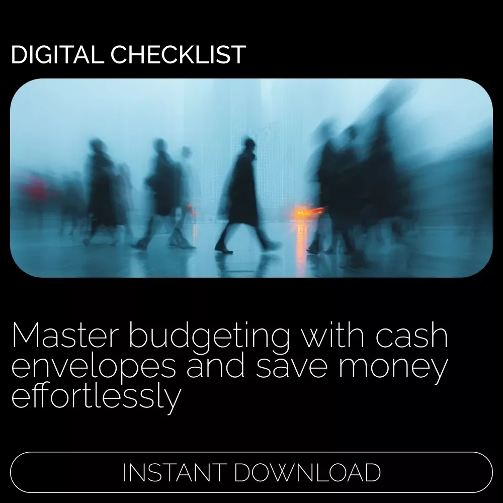 Envelope Savings Action Checklist – Simple and Effective Way to Save Money with Cash Envelopes