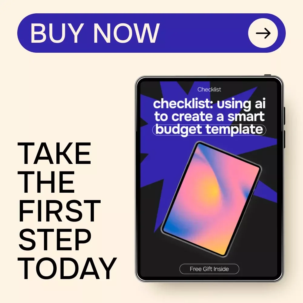 Checklist: Using AI to Create a Smart Budget Template | AI Budget Planning Checklist | ai for creating a budget template | Digital Download