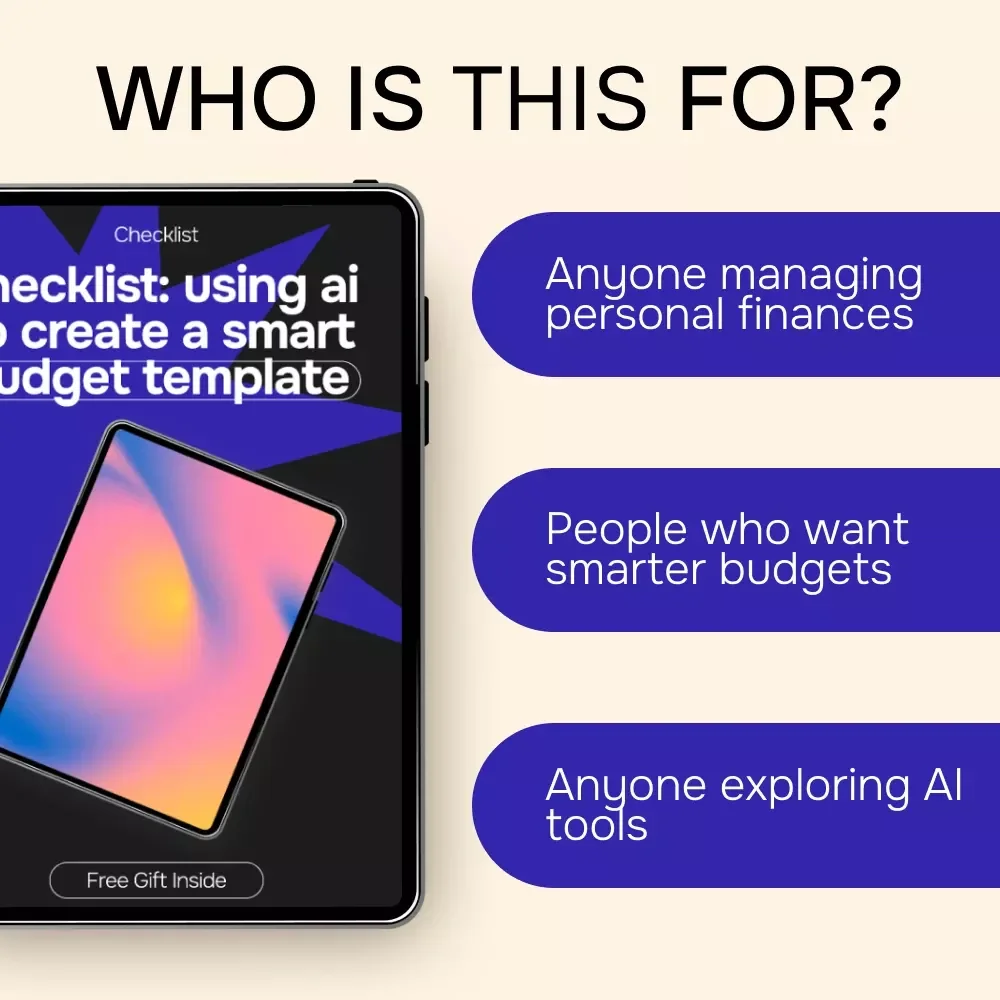 Checklist: Using AI to Create a Smart Budget Template | AI Budget Planning Checklist | ai for creating a budget template | Digital Download